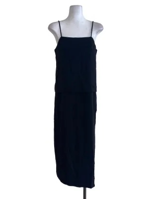 Black Layered Slip Dress TEM
