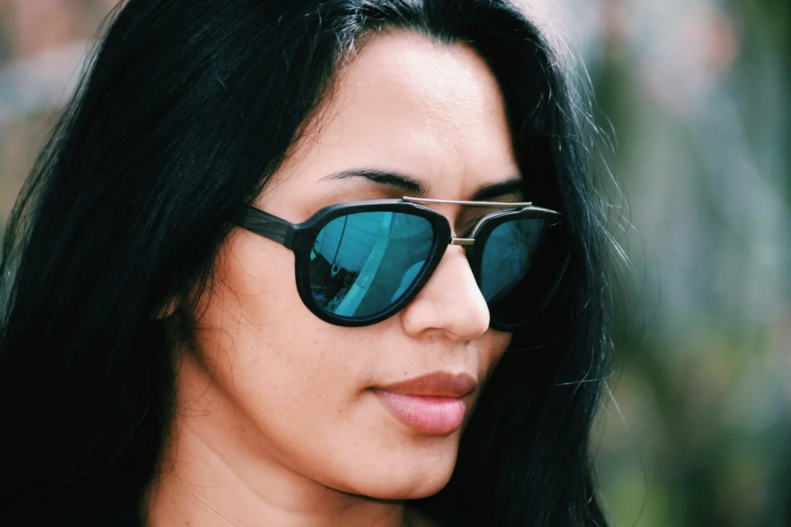 Black Oak  Wood Aviator Sunglasses - Ascendor
