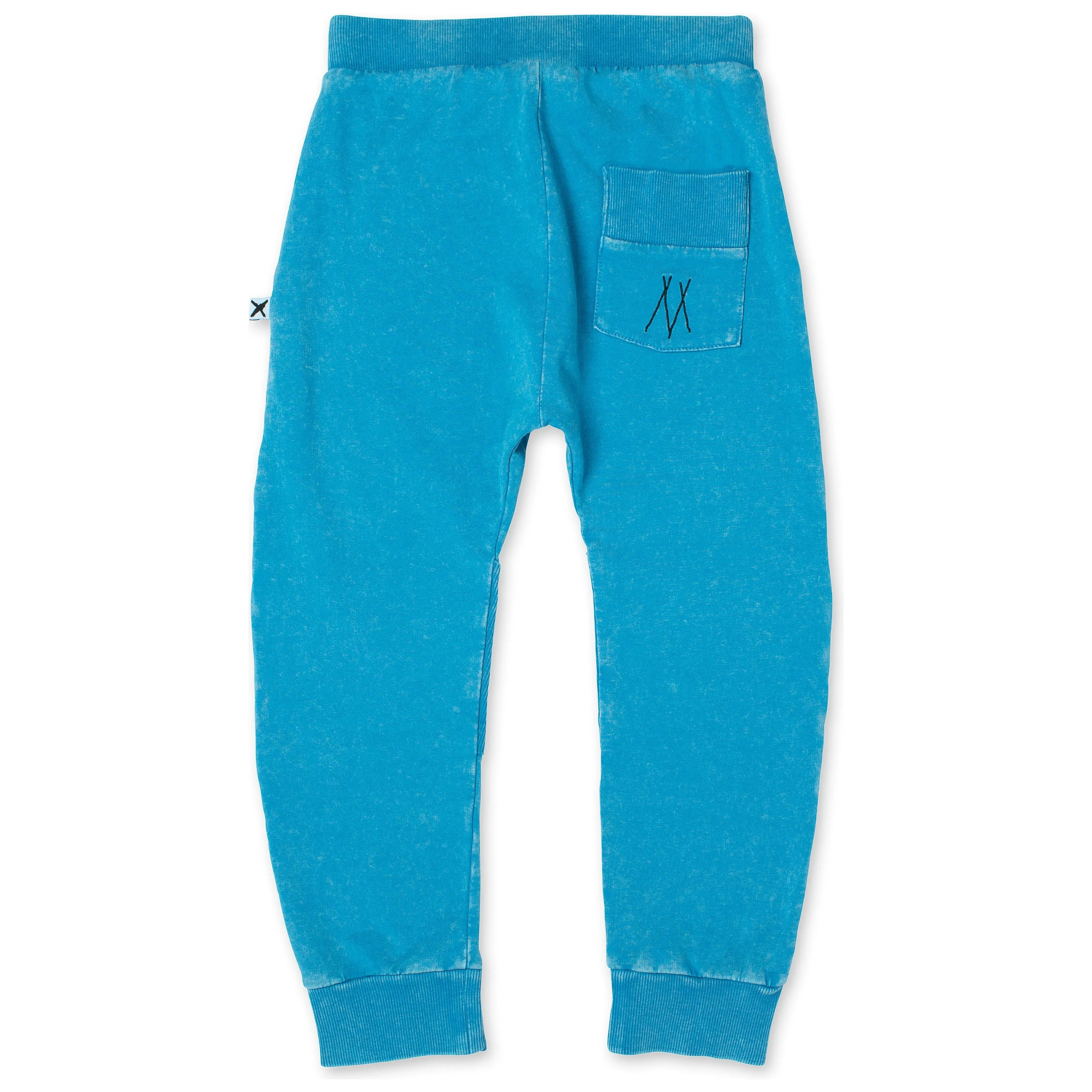 Blasted Reinforced Knee Trackies - Sky Wash