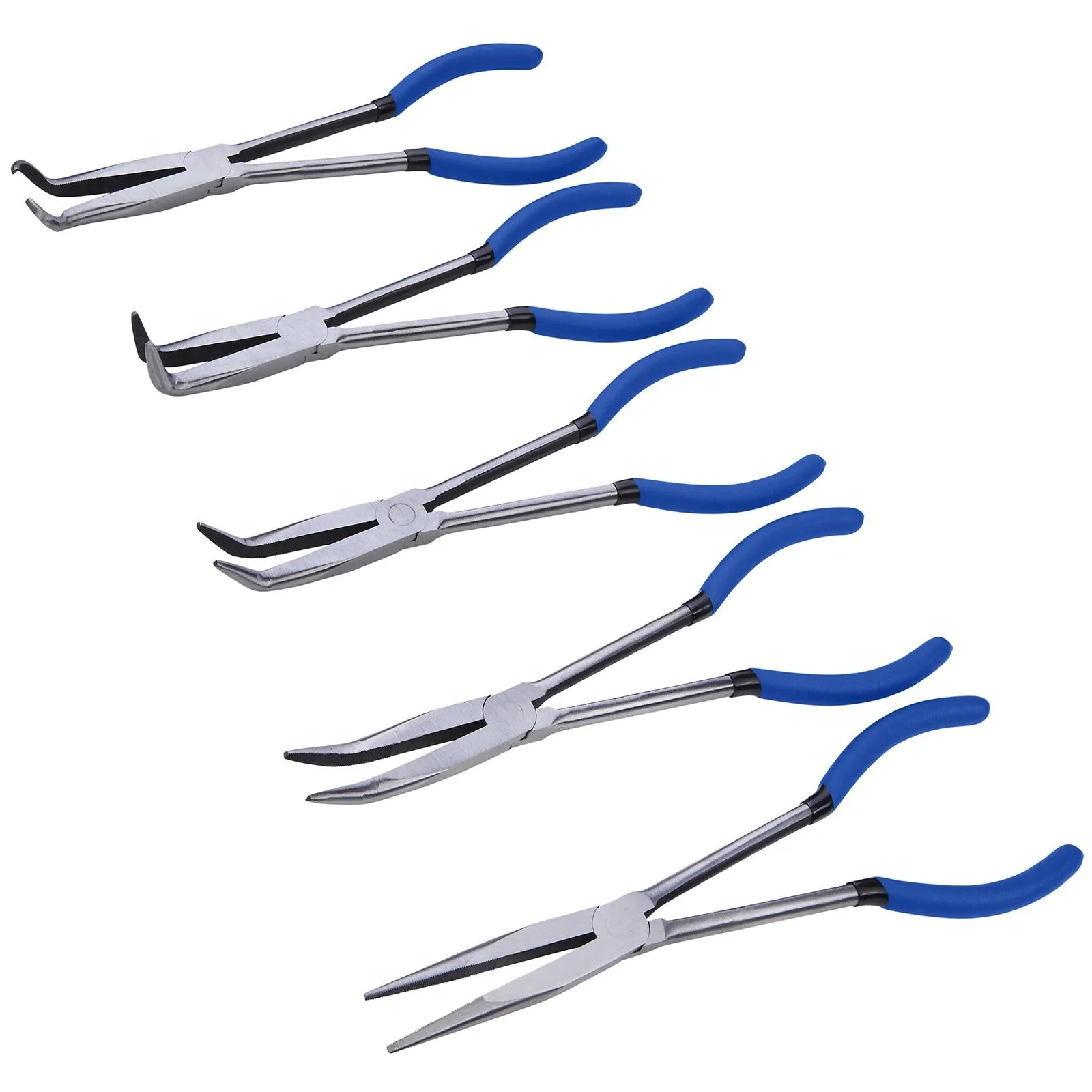 BlueSpot Long Nose Pliers In Wallet 275mm (11") 5 Piece