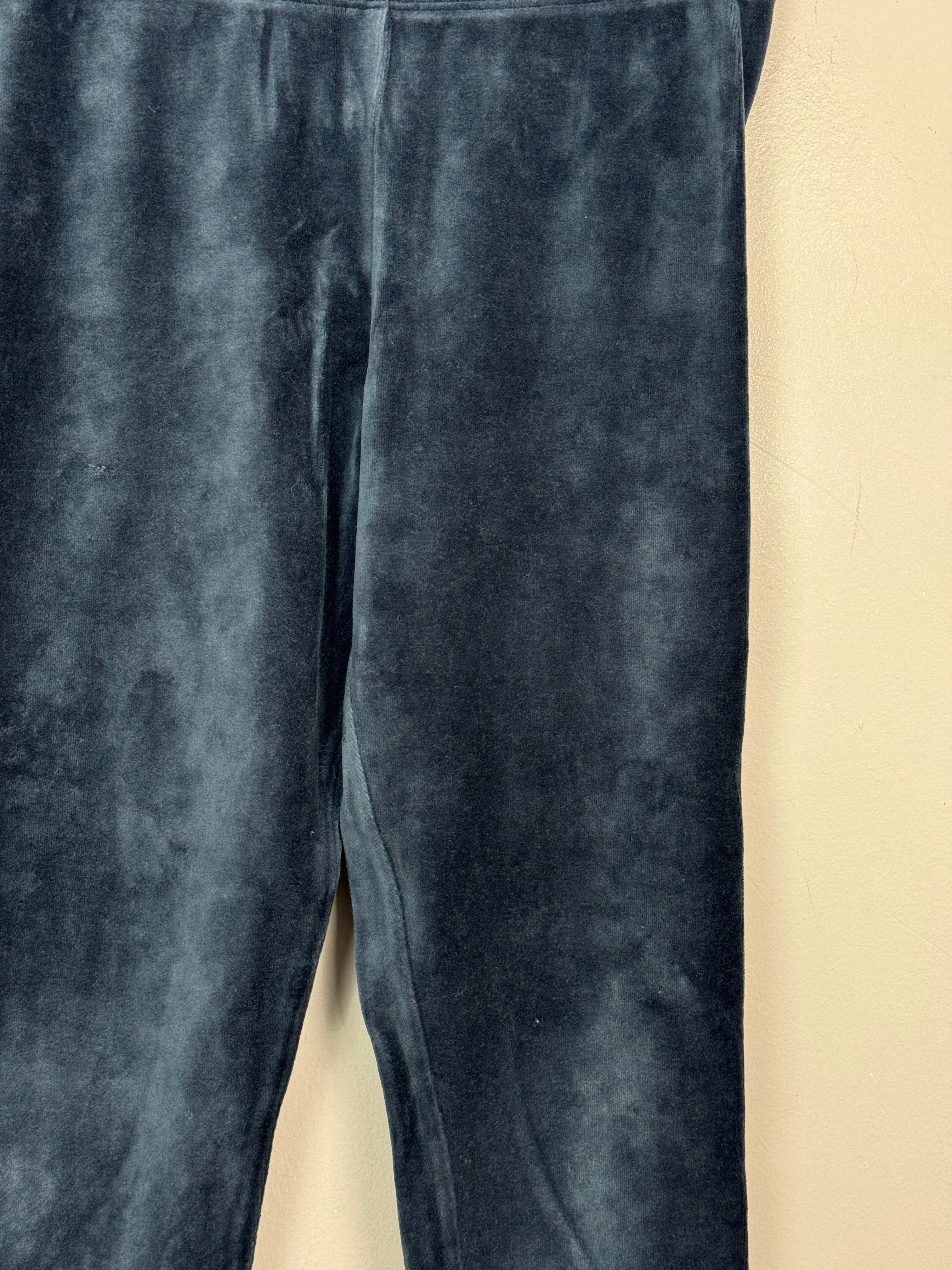 Boden Navy Velvet Leggings 8-9y