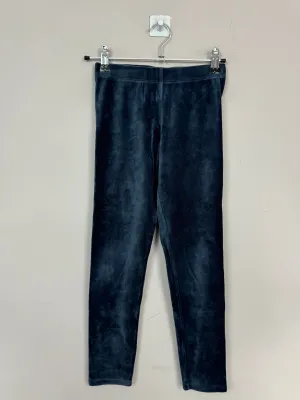 Boden Navy Velvet Leggings 8-9y