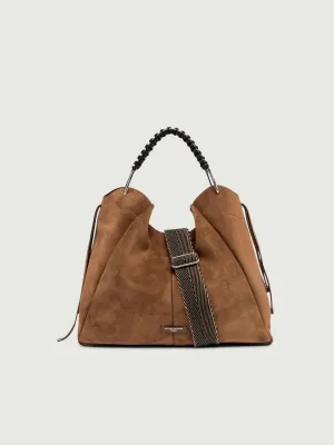 BORSA ERA IN CAMOSCIO COGNAC