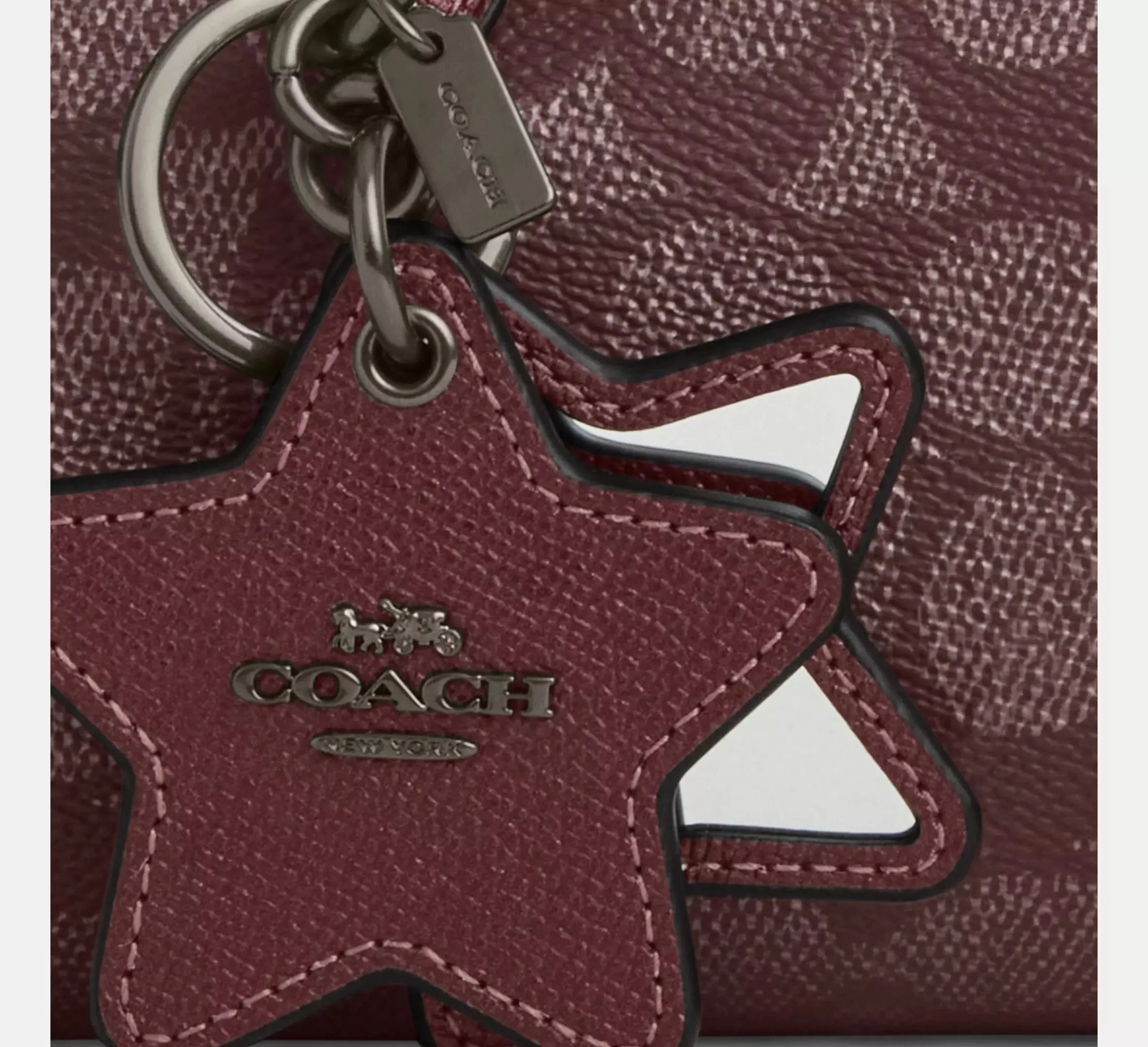 Boxed Mini Rowan Crossbody Bag And Mirror Bag Charm Set In Signature Canvas