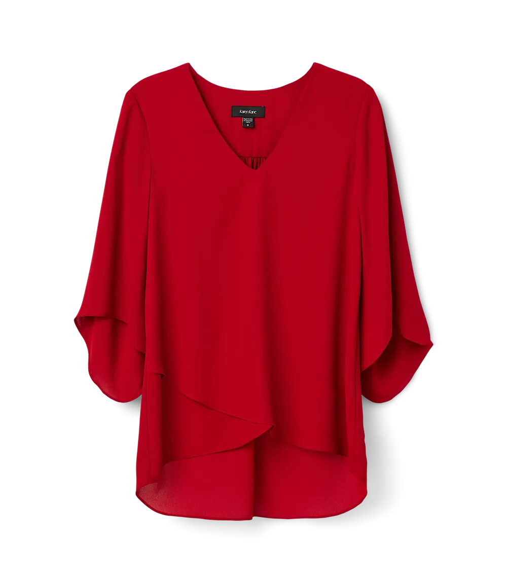 Bracelet Sleeve Asymmetric Top