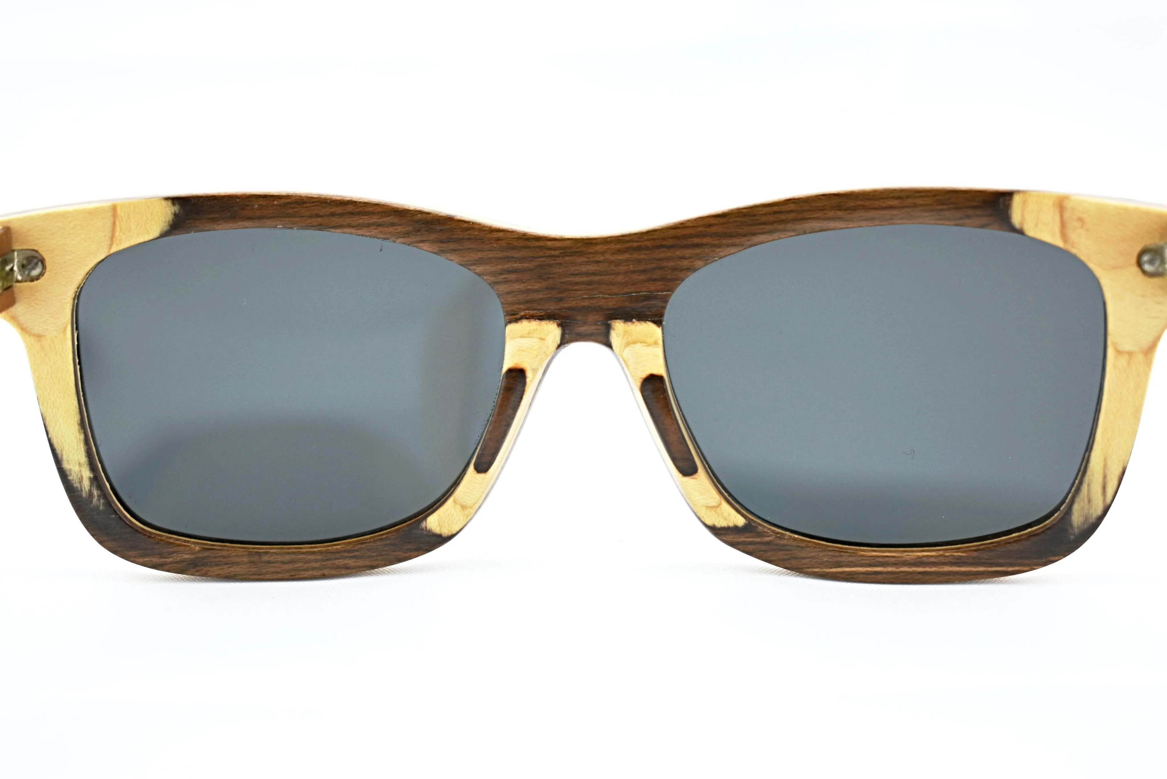 Brown Maple SkateboardWood  Sunglasses - Oliie