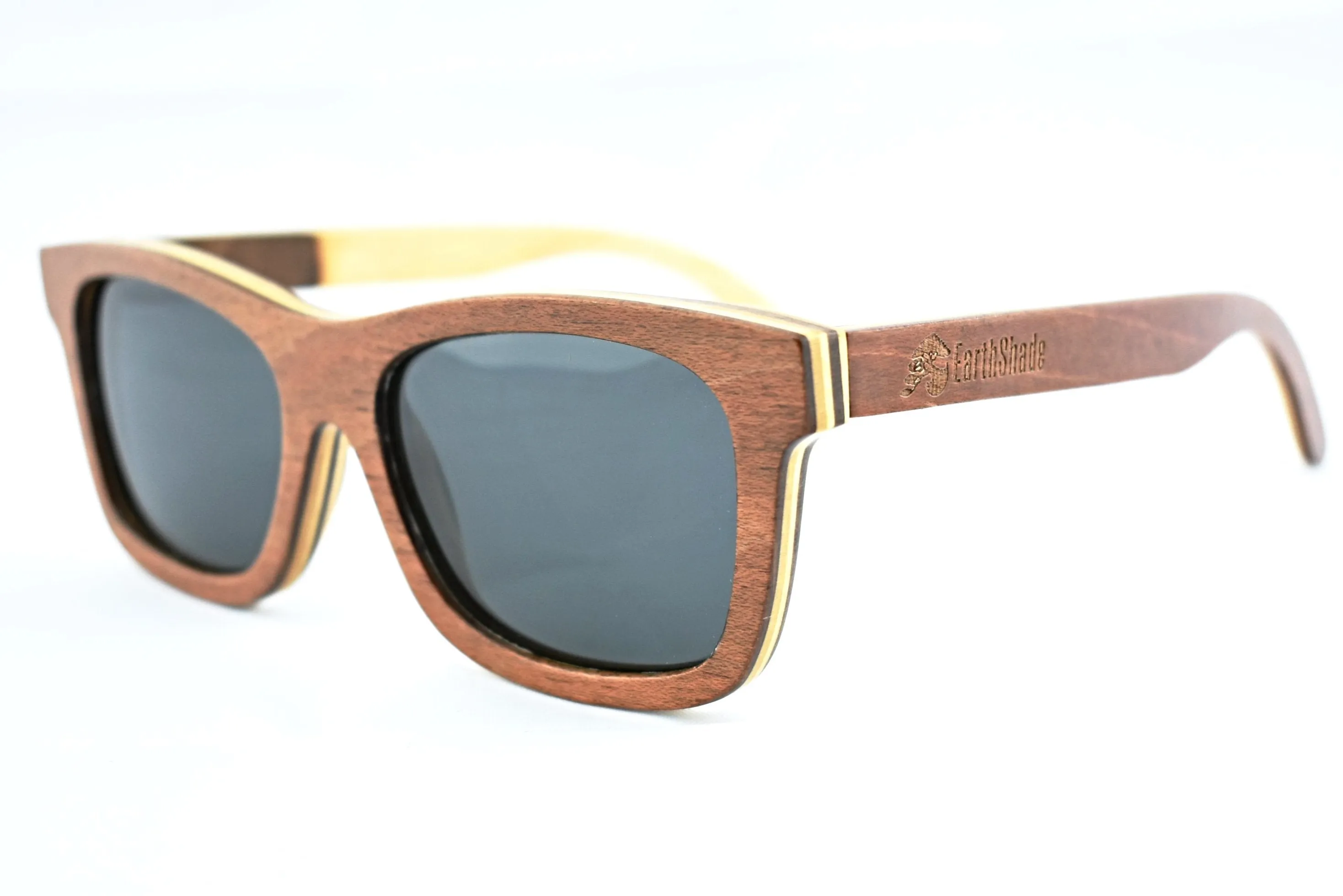 Brown Maple SkateboardWood  Sunglasses - Oliie