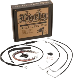 Burly Brand B30-1234 Handlebar Cable/Line Install Kit - Black