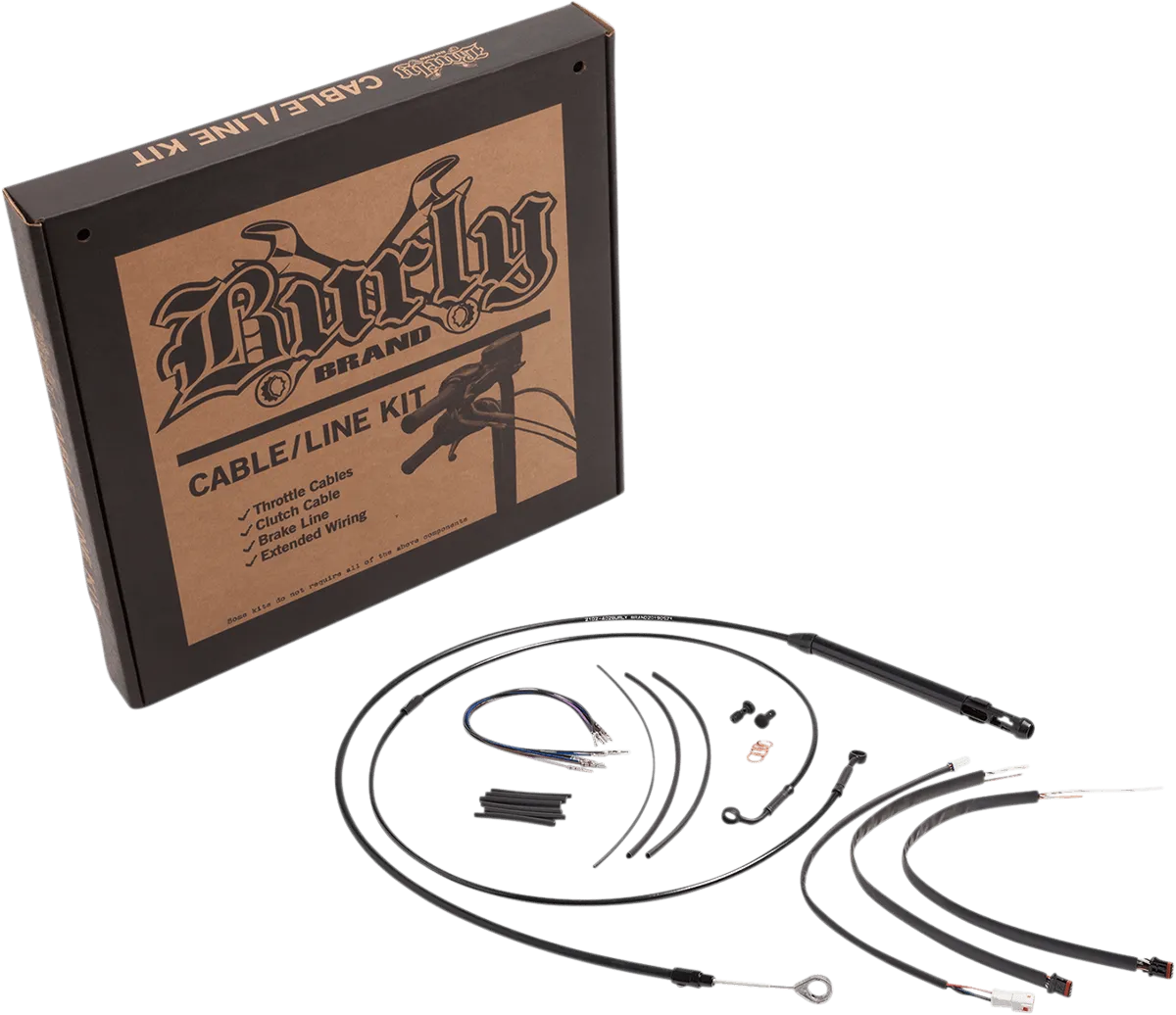Burly Brand B30-1244 Handlebar Cable/Line Install Kits - Stainless Steel