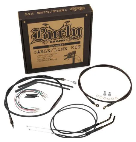 Burly Brand B30-1269 T-Bar Cable and Brake Line Kit - 14in.