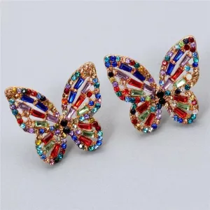 BUTTERFLY STUD EARRINGS