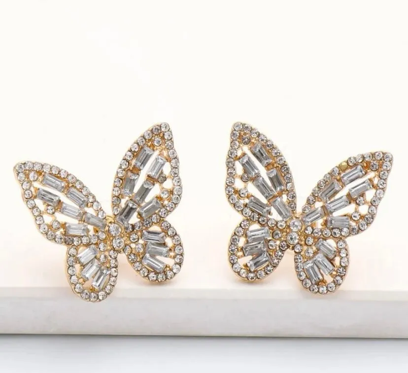 BUTTERFLY STUD EARRINGS