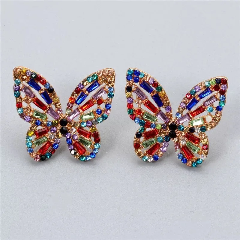 BUTTERFLY STUD EARRINGS