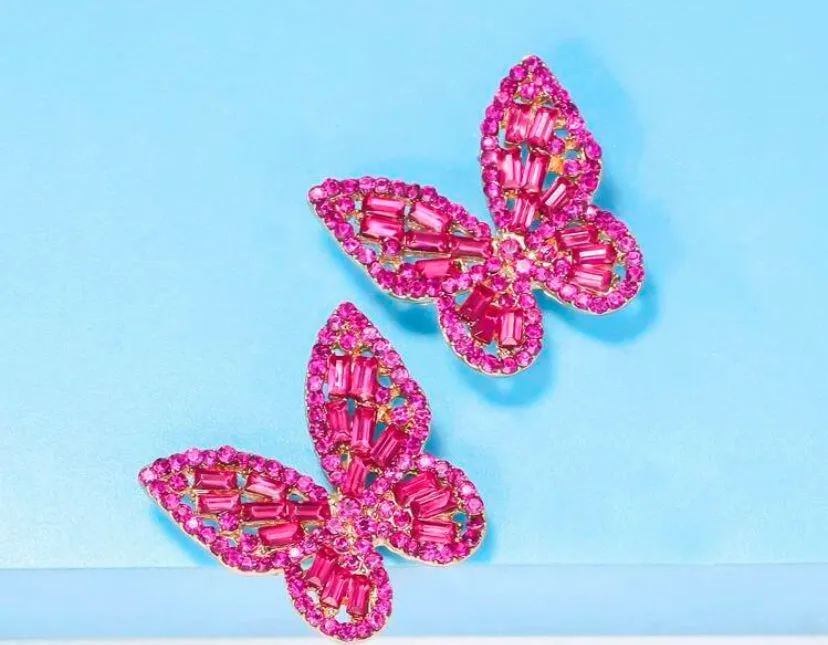 BUTTERFLY STUD EARRINGS