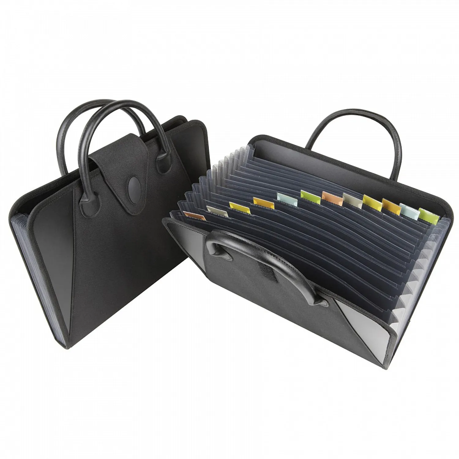 C-Line Products Expanding File with Handles, Black
