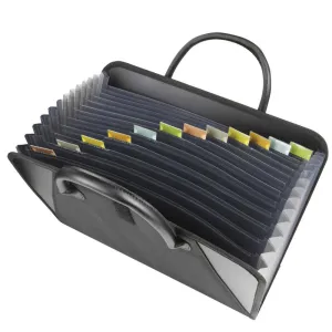 C-Line Products Expanding File with Handles, Black