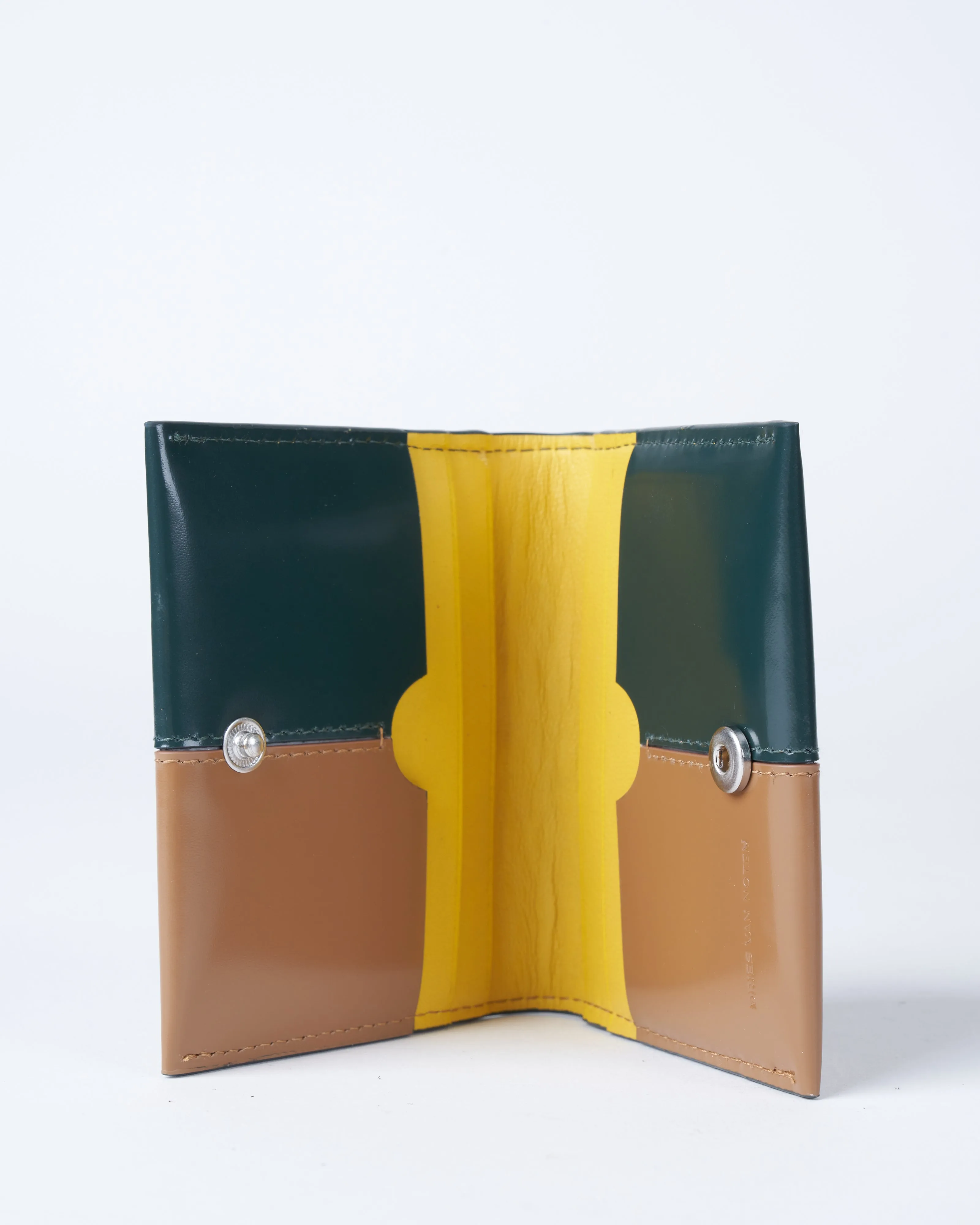 calf skin case - dark green