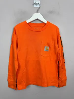 Carhartt Orange L/S T-shirt 6y