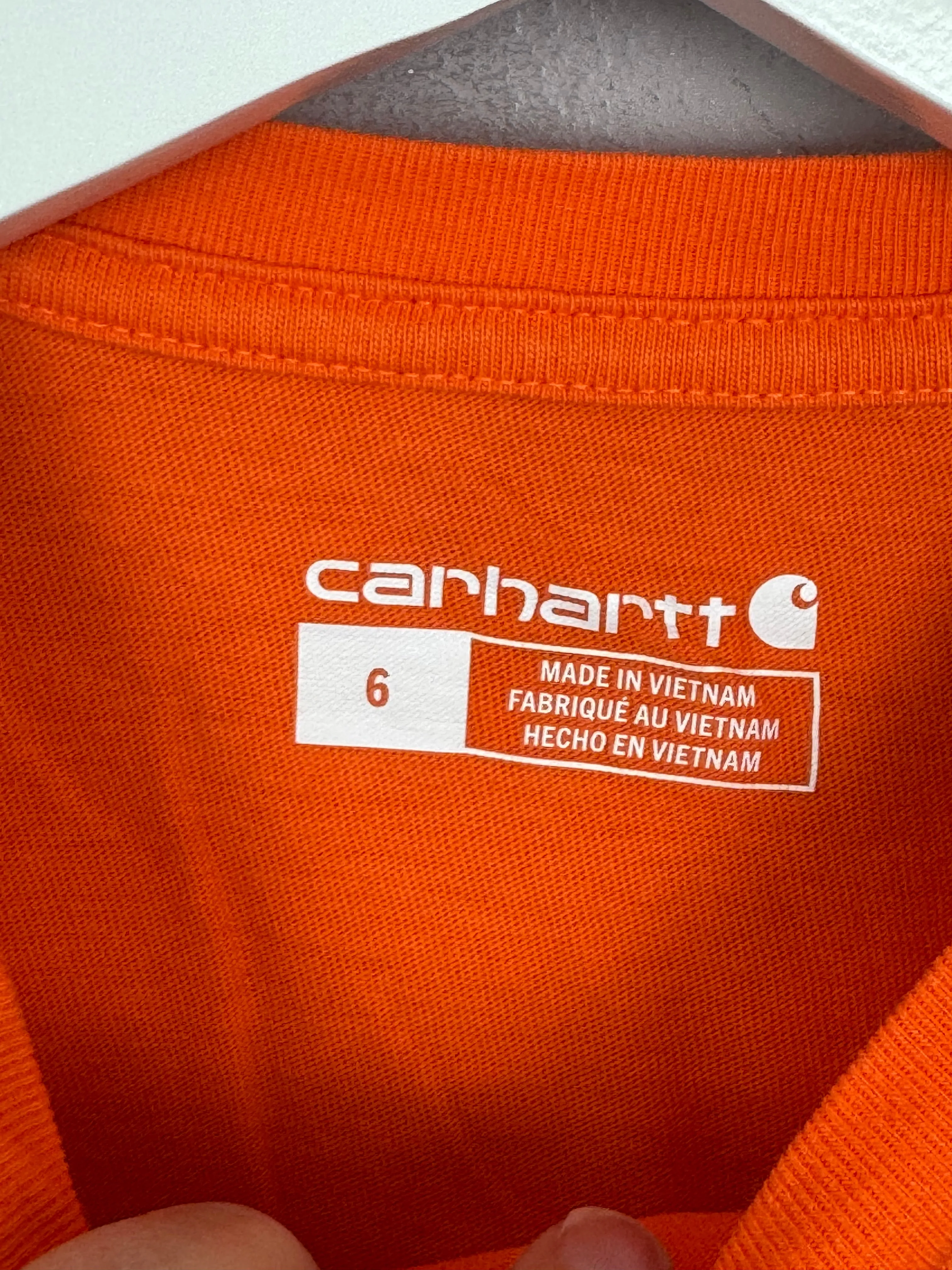 Carhartt Orange L/S T-shirt 6y