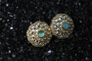 Cassia Kundan Statement Studs