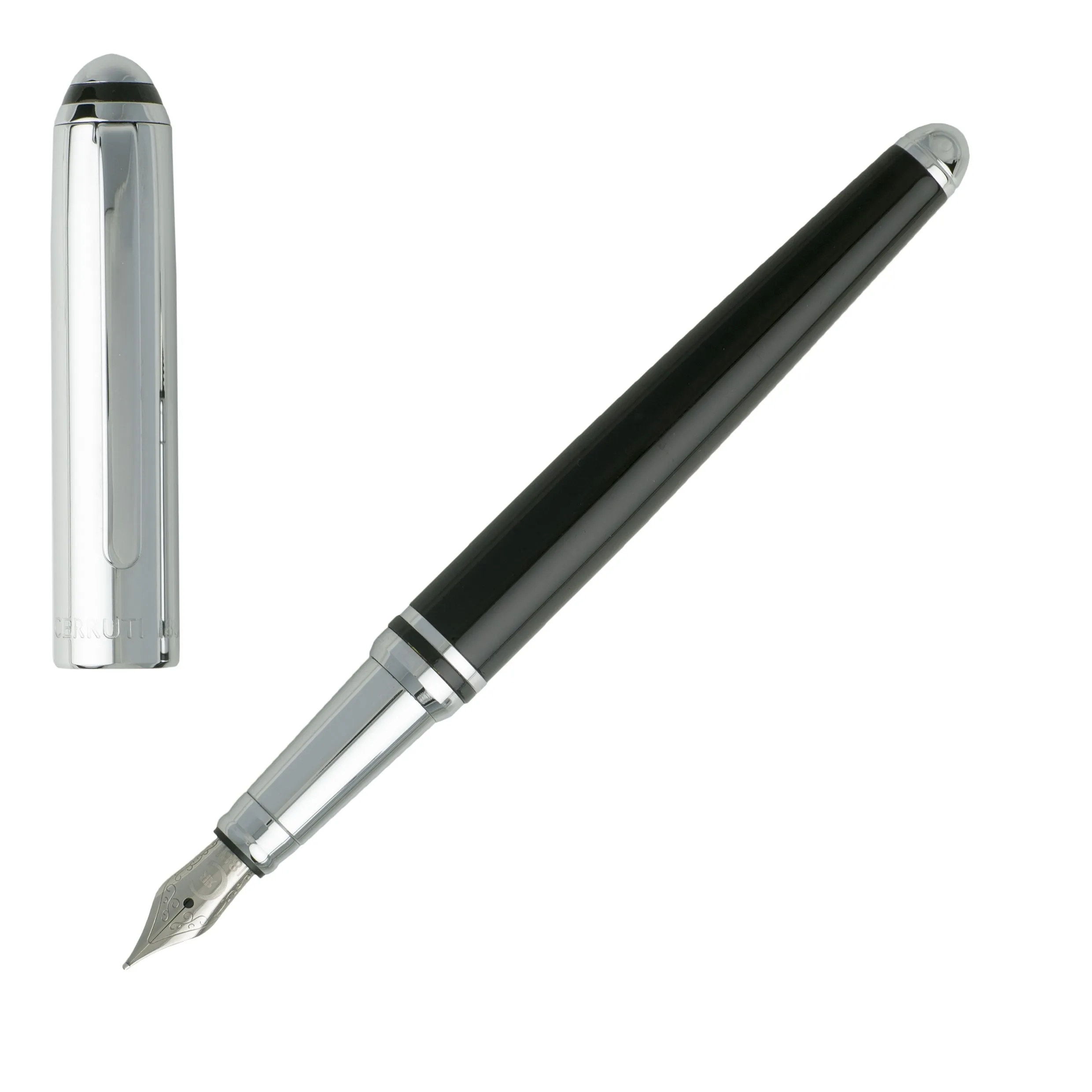 CERRUTI 1881 NPPW711A-Set CERRUTI 1881 Black (fountain pen & wallet)