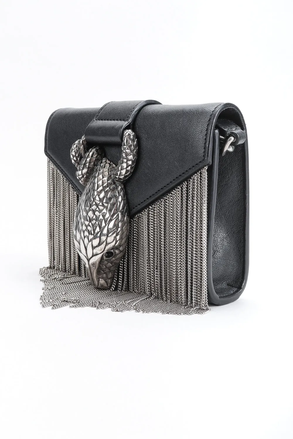Chain Fringe Snake Bag