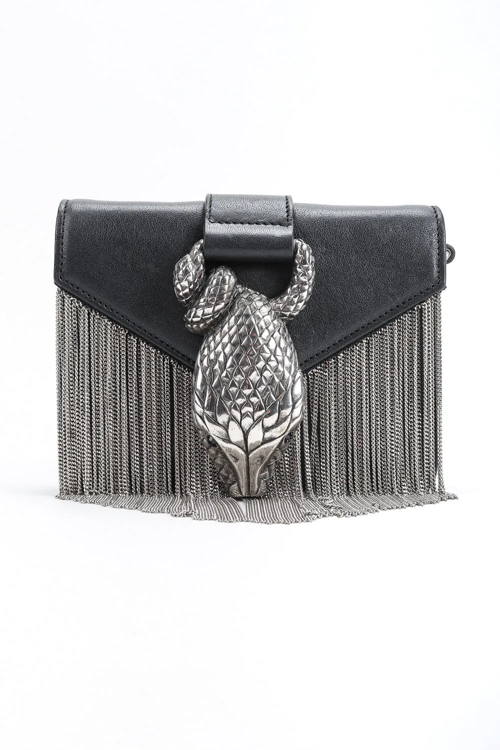Chain Fringe Snake Bag