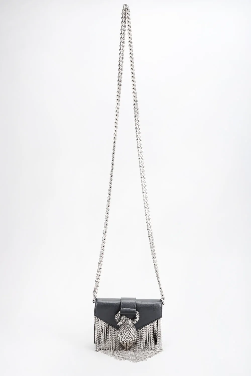 Chain Fringe Snake Bag