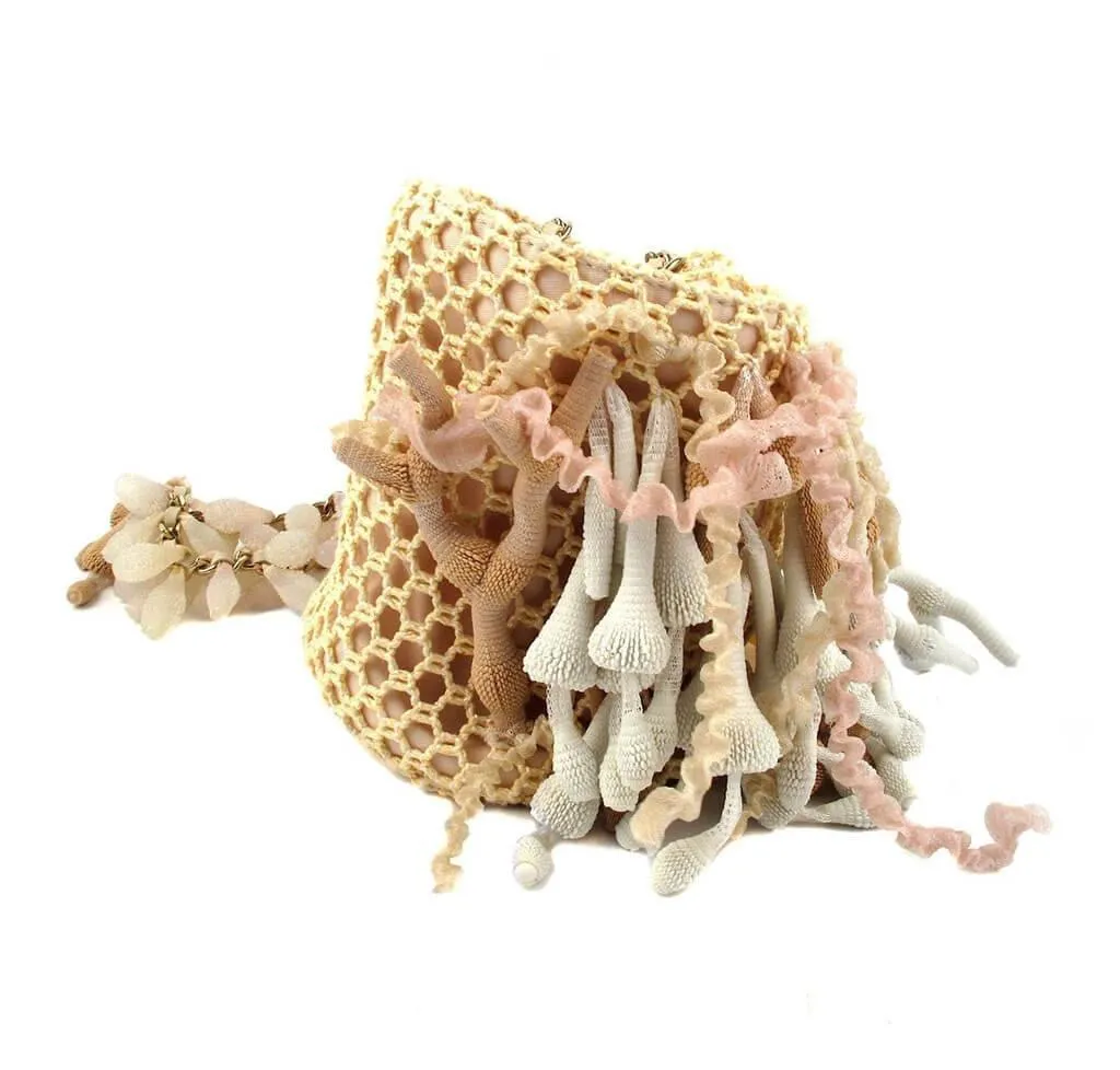 Chanel Boy Minaudiere Seashell Coral Bag