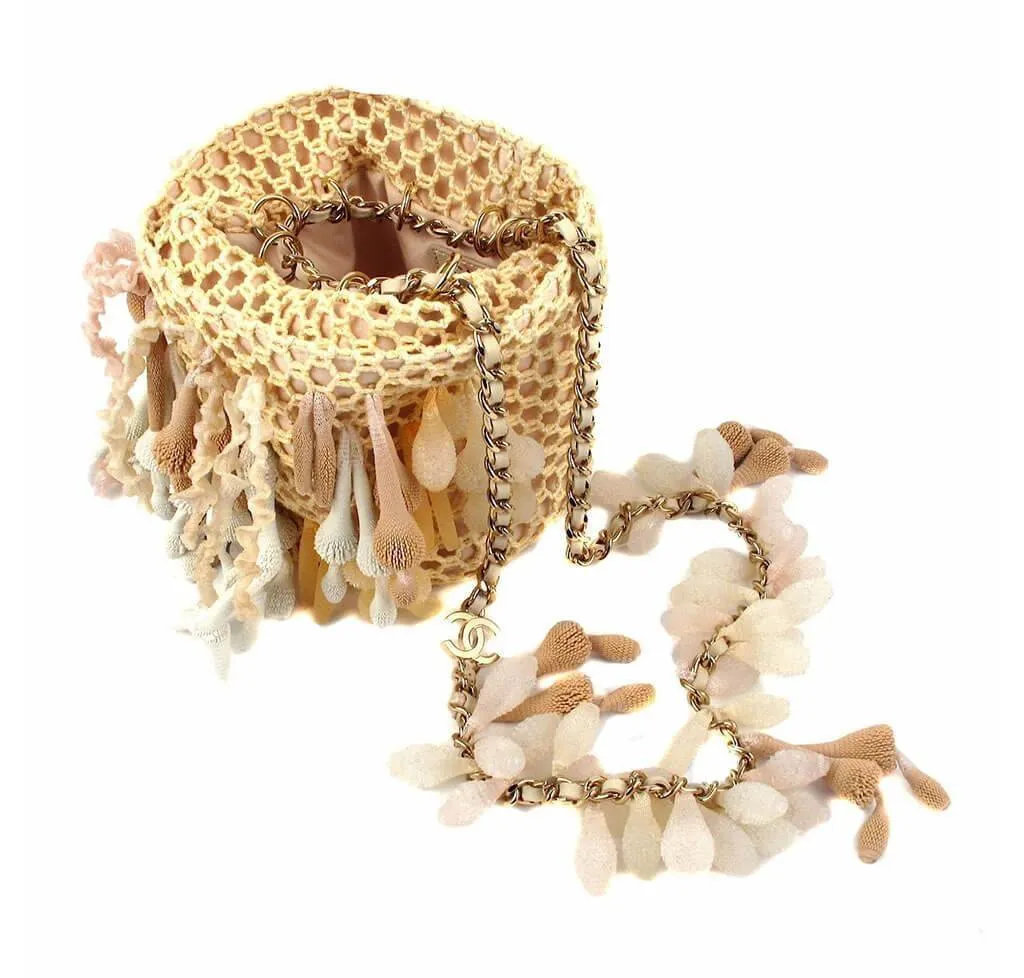 Chanel Boy Minaudiere Seashell Coral Bag