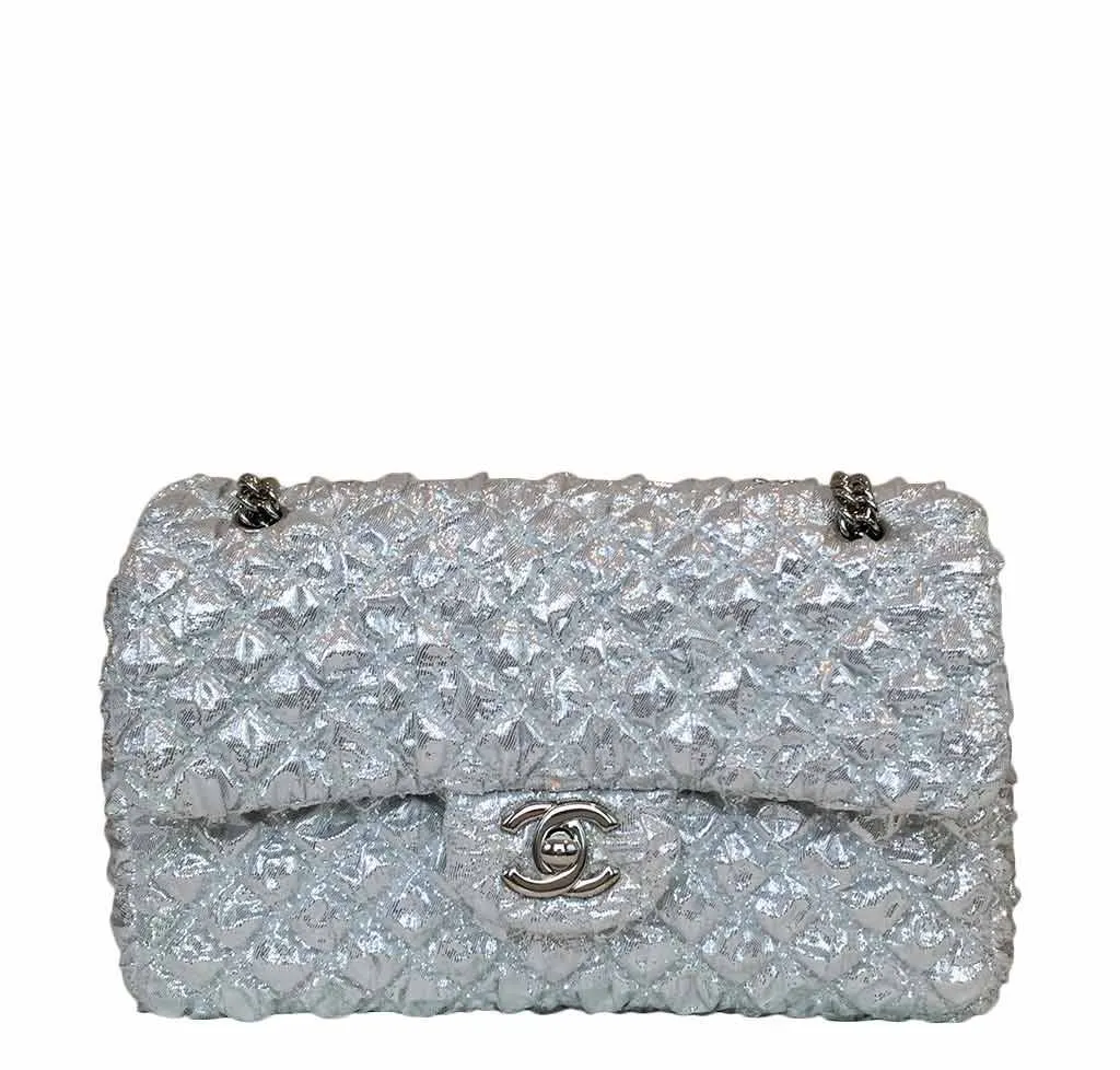 Chanel Double Flap Bag Small Silver - Limited Edition