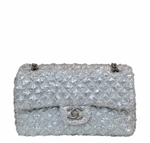Chanel Double Flap Bag Small Silver - Limited Edition
