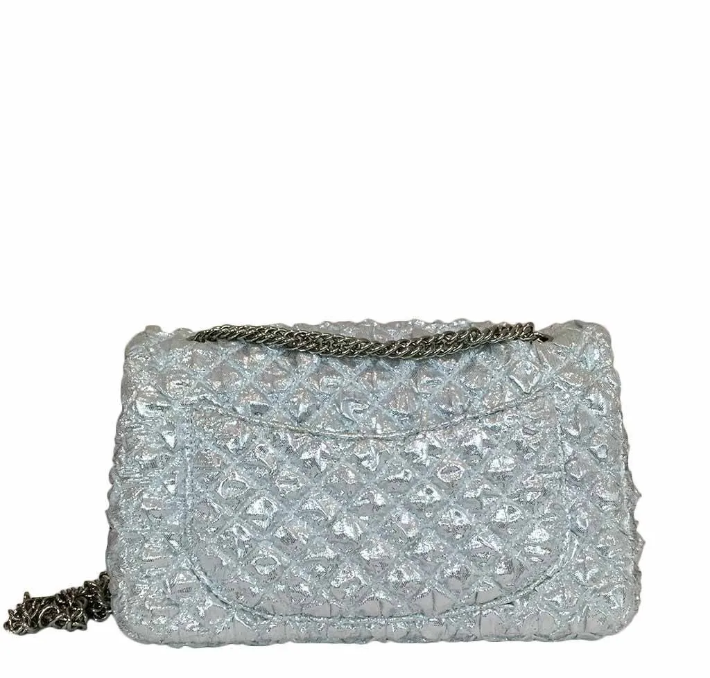 Chanel Double Flap Bag Small Silver - Limited Edition