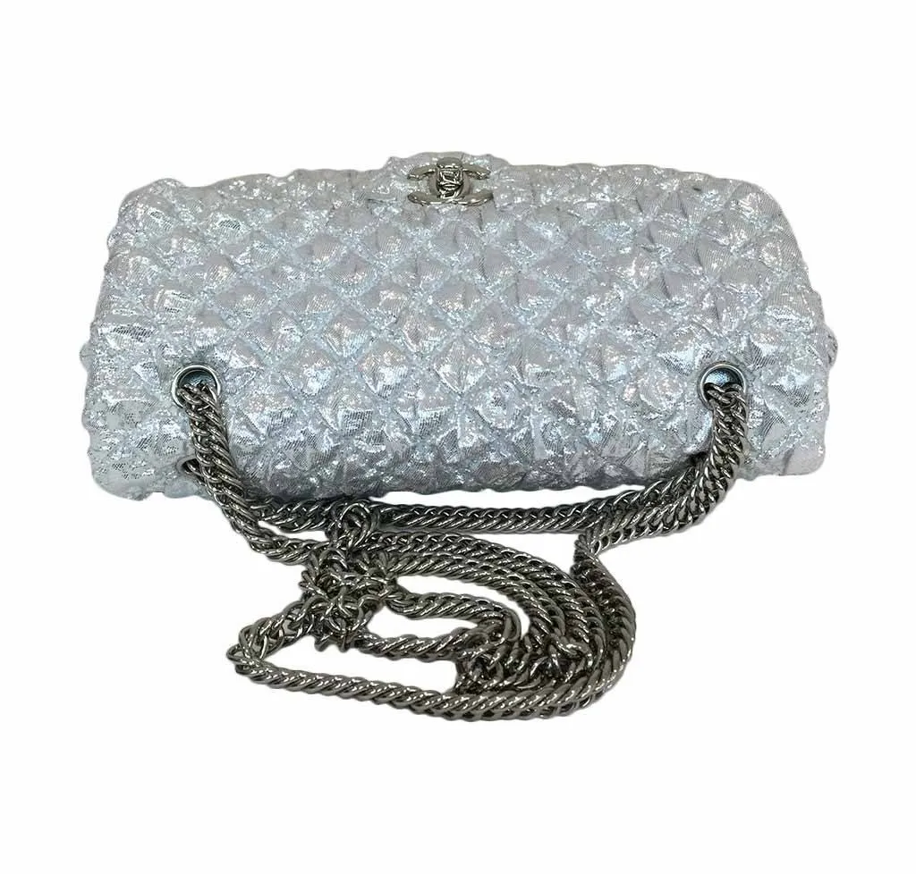 Chanel Double Flap Bag Small Silver - Limited Edition
