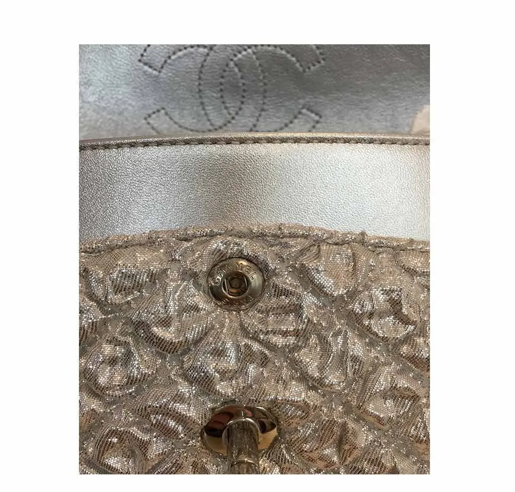 Chanel Double Flap Bag Small Silver - Limited Edition