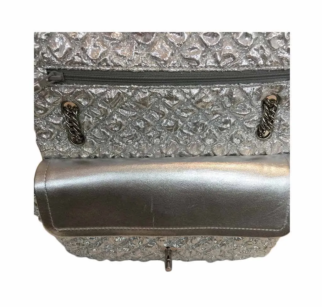 Chanel Double Flap Bag Small Silver - Limited Edition