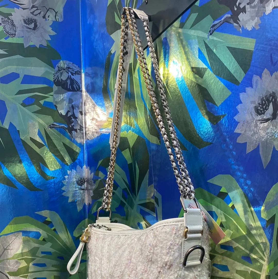 CHANEL Medium Gabrielle Tweed Covered PVC with Mixed Hardware