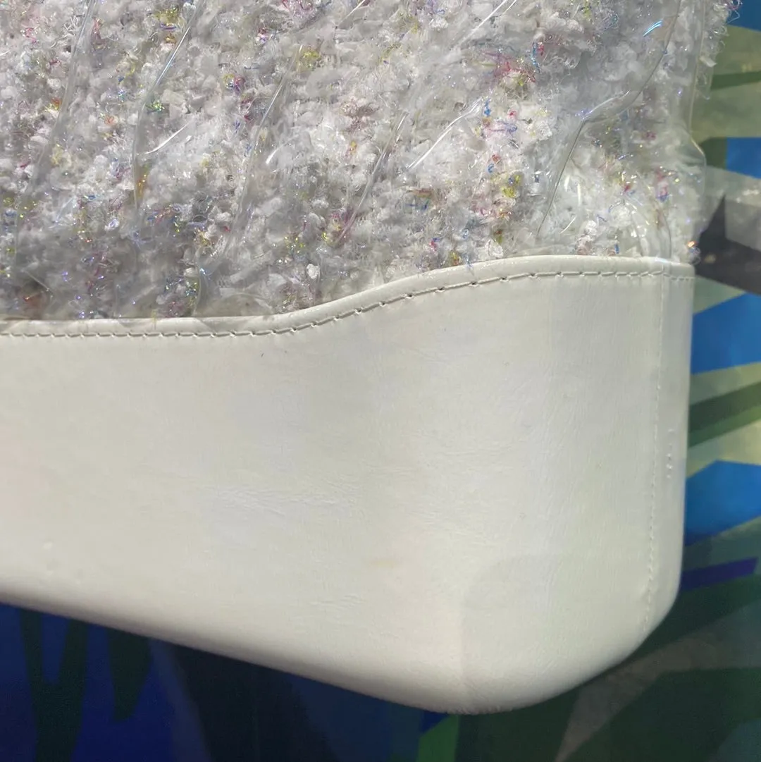 CHANEL Medium Gabrielle Tweed Covered PVC with Mixed Hardware