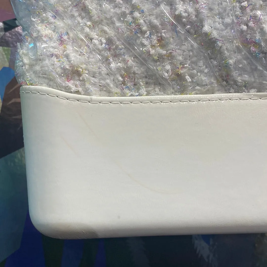 CHANEL Medium Gabrielle Tweed Covered PVC with Mixed Hardware