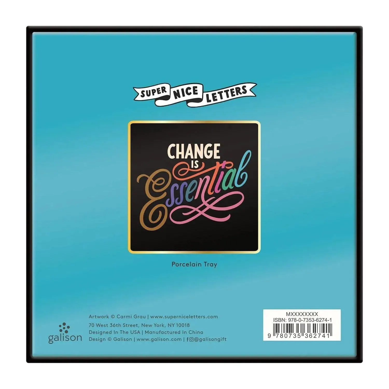 Change Is Essential Porcelain Tray