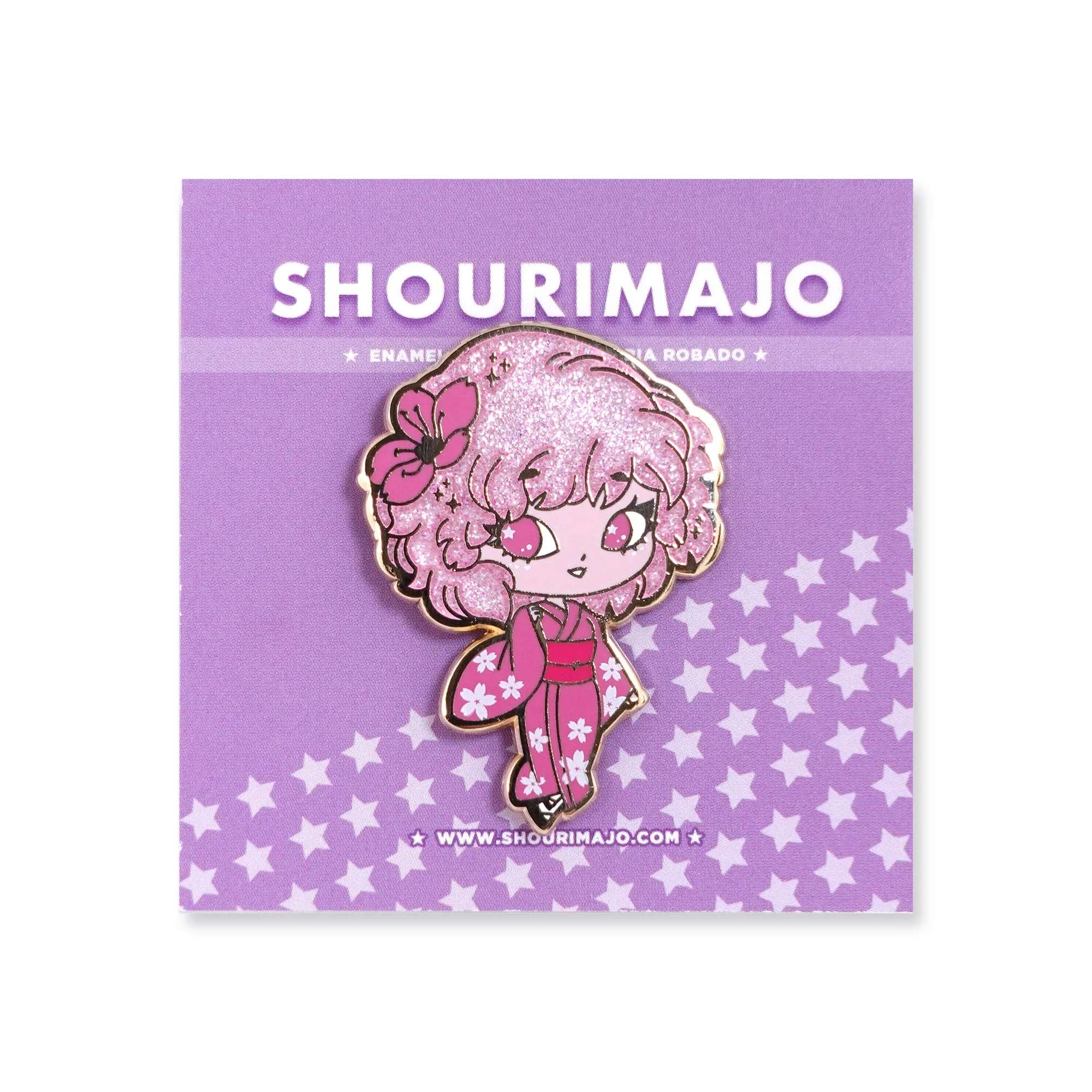 Cherry Blossom Chibi Enamel Pin