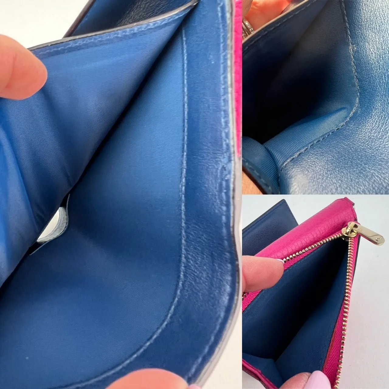 Christian Dior Pink Leather Diorissimo Envelope Wallet