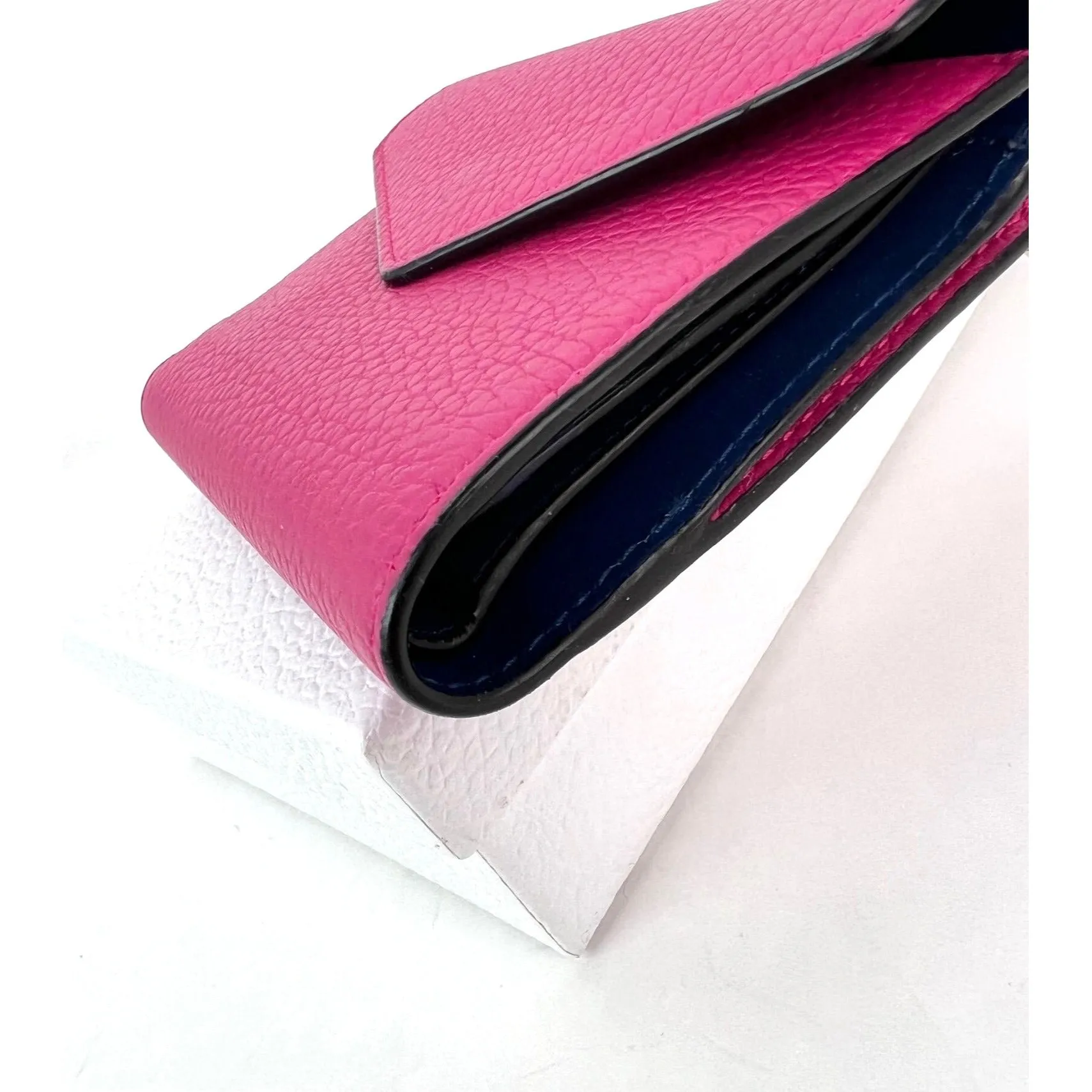Christian Dior Pink Leather Diorissimo Envelope Wallet