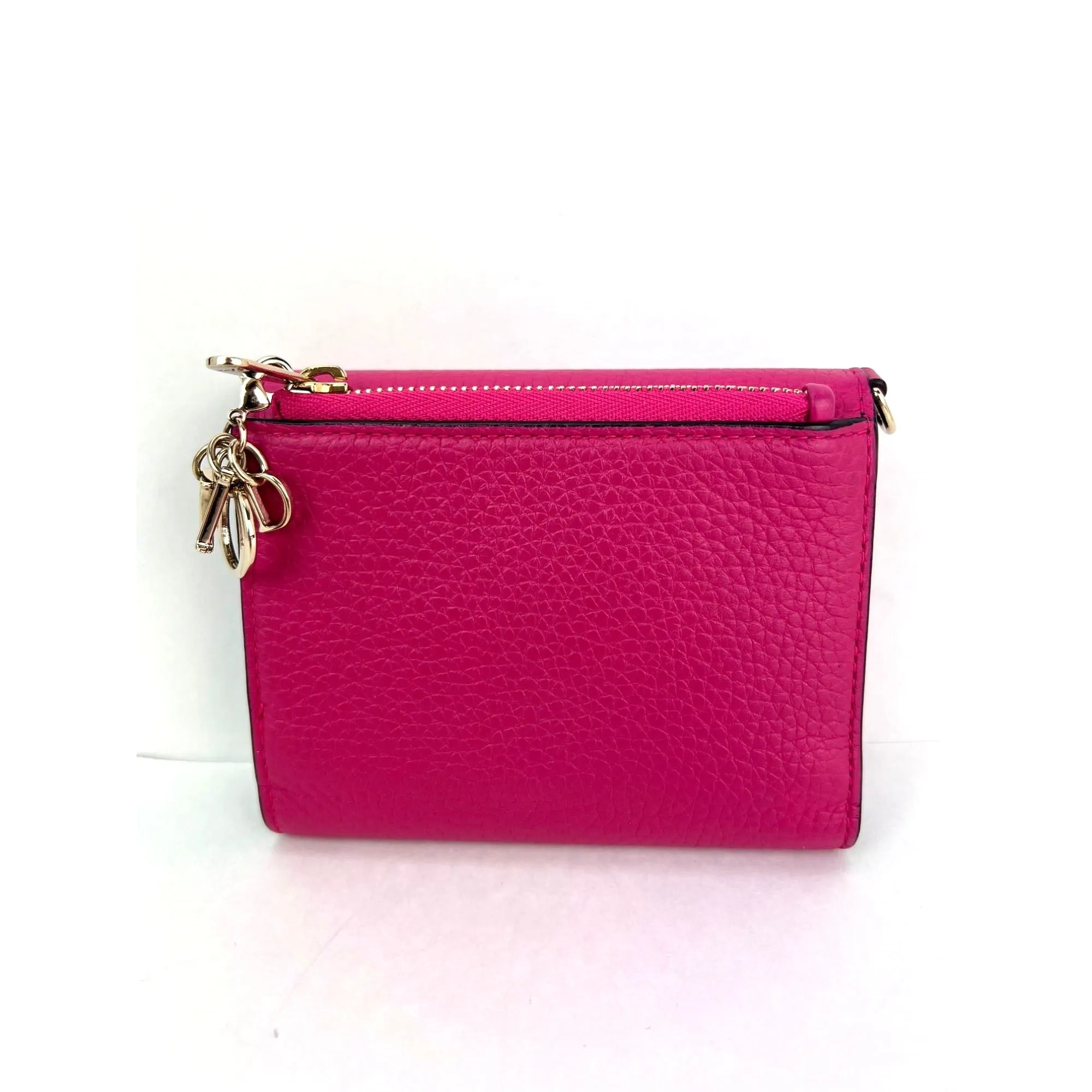 Christian Dior Pink Leather Diorissimo Envelope Wallet