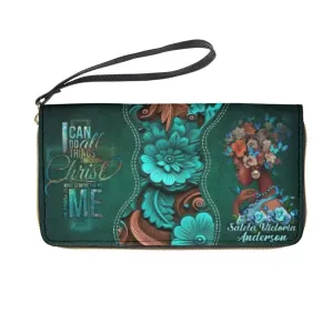 Christianartbag Clutch Purse, I Can Do All Things Christ Clutch Purse For Women, Personalized Name, Christian Gifts For Women, CAB35091223.