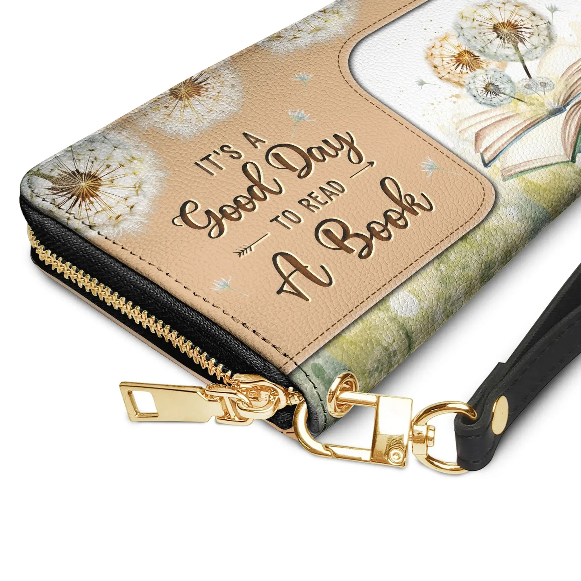 Christianartbag Clutch Purse, Its A Good Day To Read A Book Clutch Purse For Women, Personalized Name, Christian Gifts For Women, CAB03050124.
