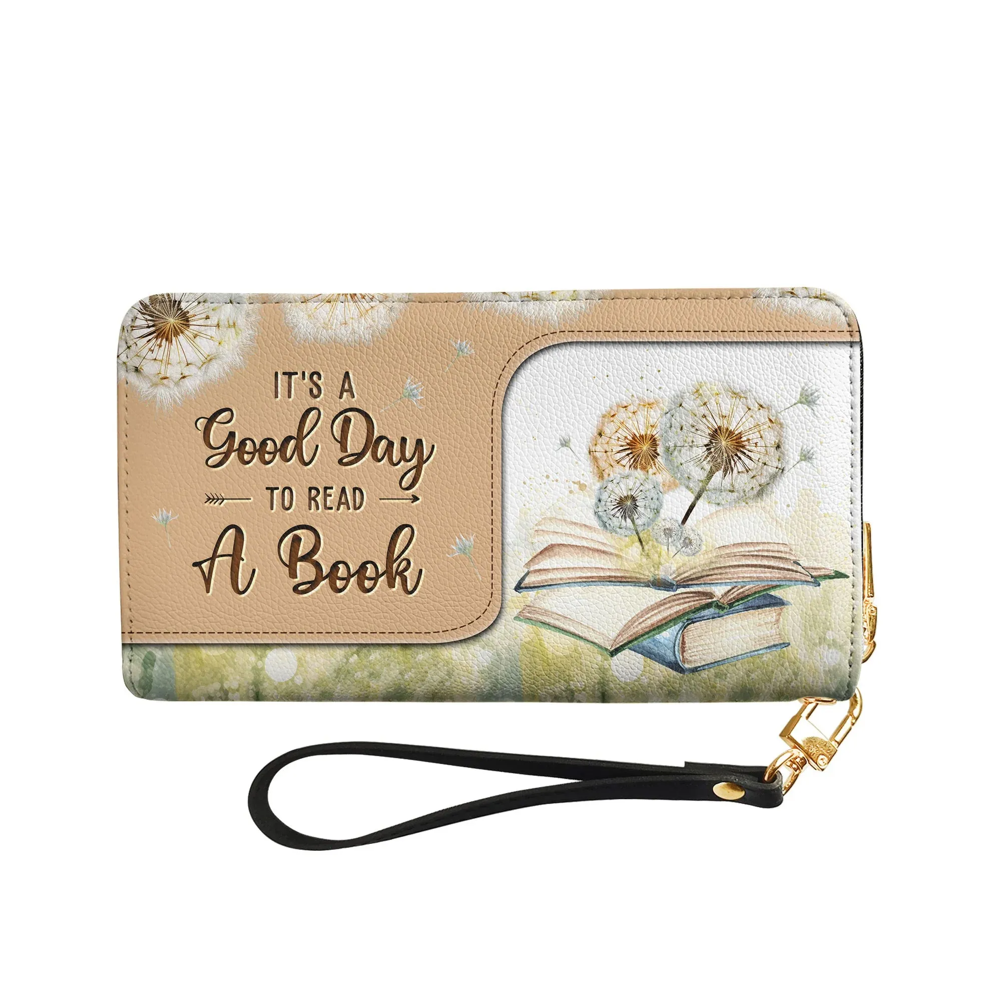 Christianartbag Clutch Purse, Its A Good Day To Read A Book Clutch Purse For Women, Personalized Name, Christian Gifts For Women, CAB03050124.