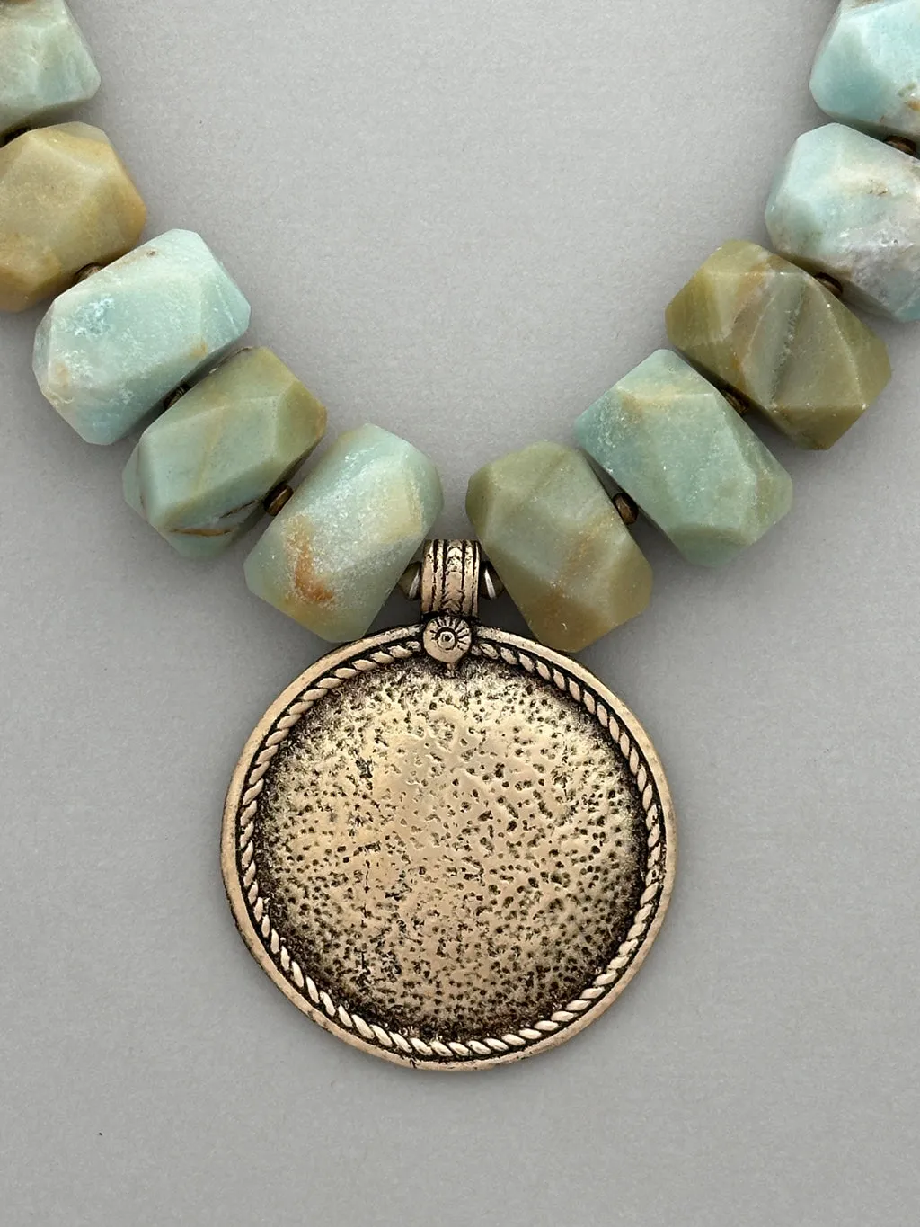 Chunky Amazonite Statement Necklace