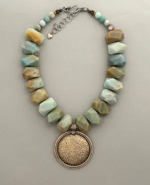 Chunky Amazonite Statement Necklace
