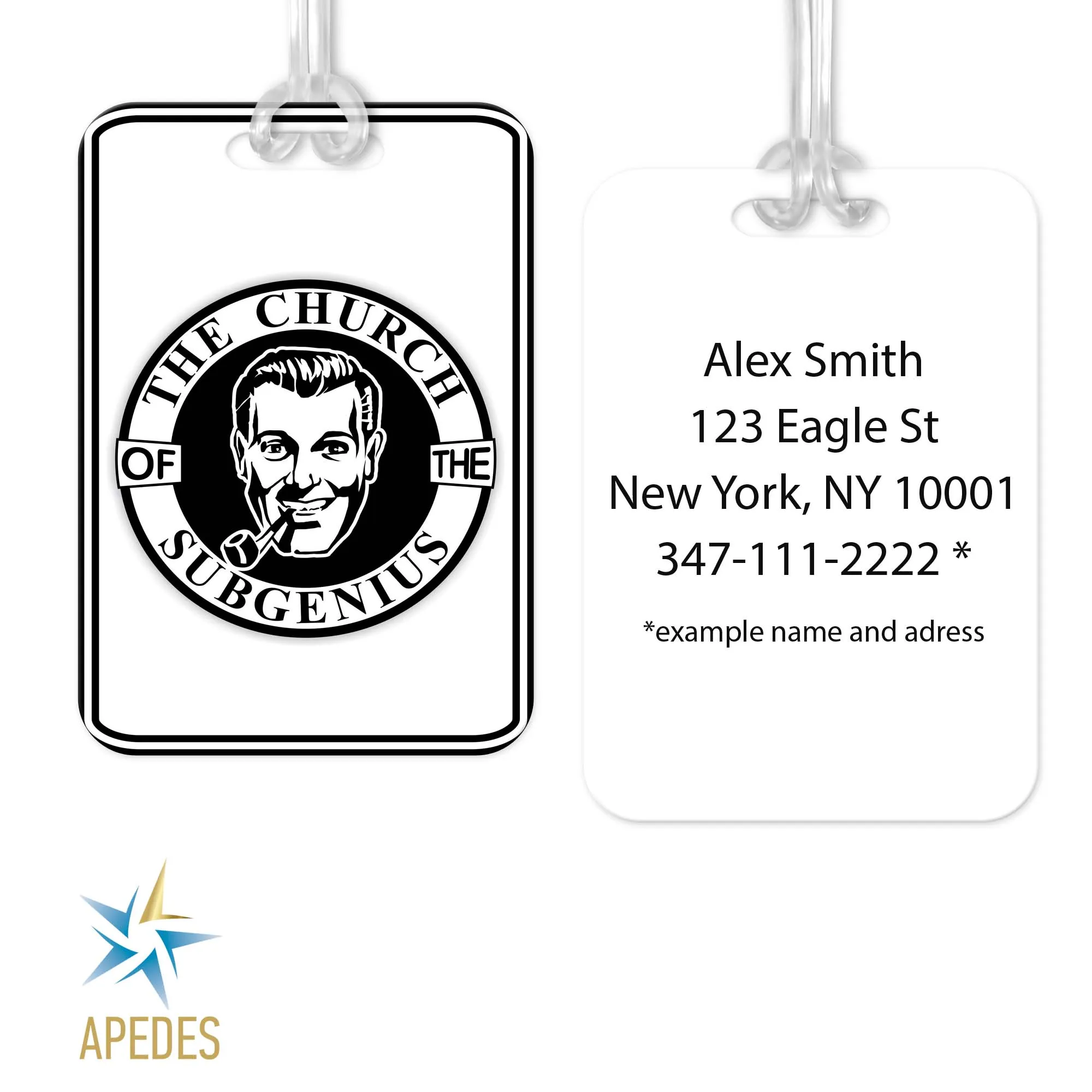 Church of the SubGenius Rectangle Luggage Tag